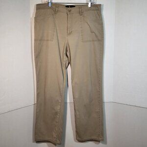 Gloria Vanderbilt Woman's Straight Leg Vintage 90's Pants Size 16 Tan